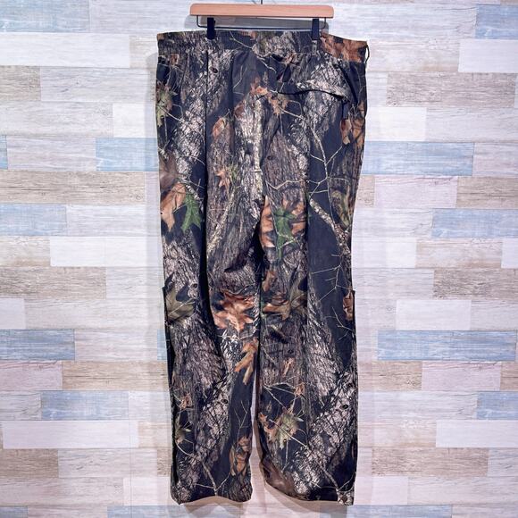 Cabelas Mossy Oak Break Up Suede Hunting Pants Brown Camo Waterproof Mens 3XLT - Picture 4 of 6